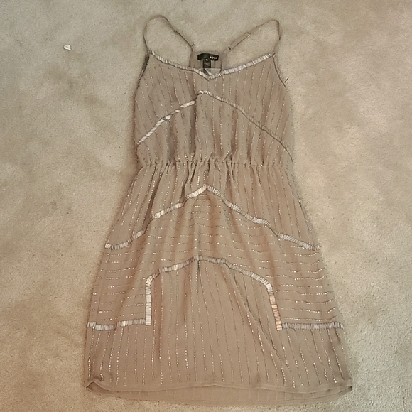 NWT Bloomingdales Aqua Taupe Dress Size Womans small - Picture 3 of 9